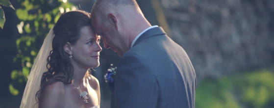 Hungarian bride Lilla and English groom Paul share an intimate moment at Rosinante restaurant – international destination wedding ceremony in Hungary